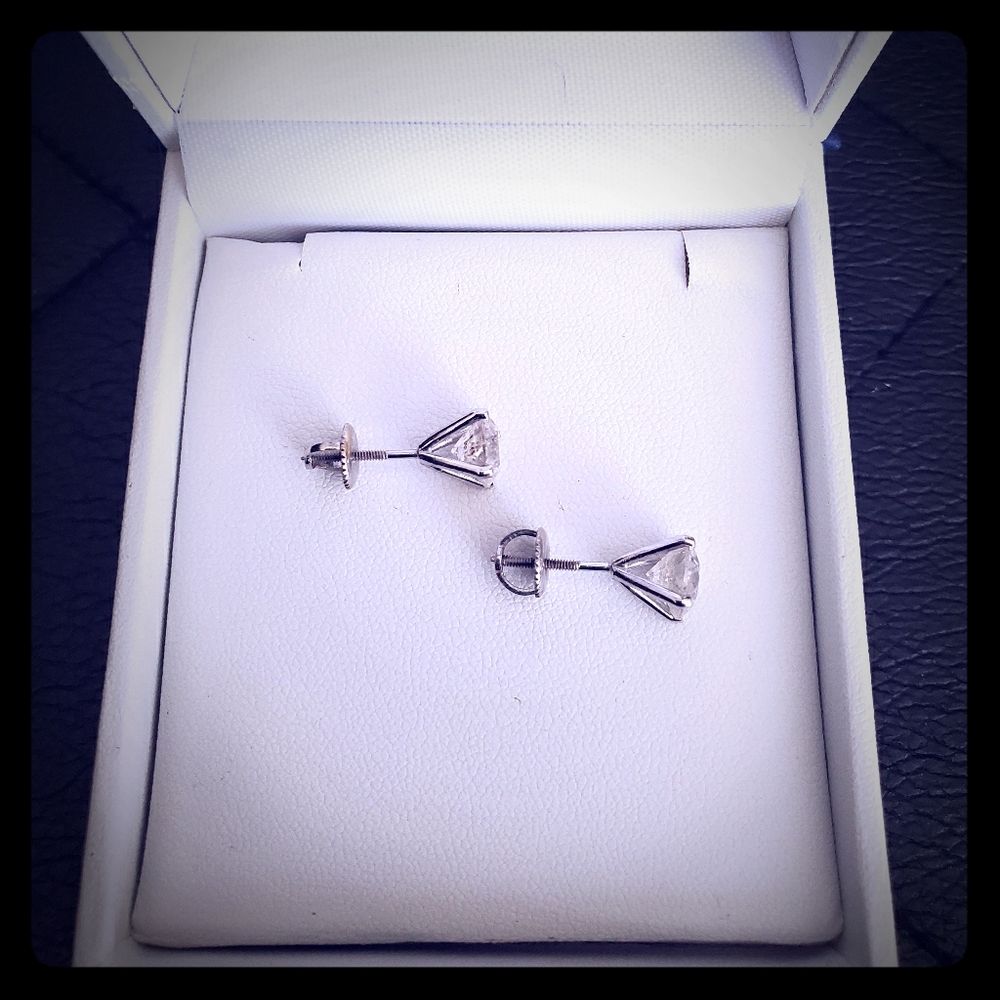 Diamond Studs Never Worn Before